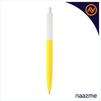 geometric design pen yellow